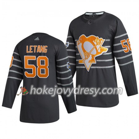 Pánské Hokejový Dres Pittsburgh Penguins Kris Letang 58  Šedá Adidas 2020 NHL All-Star Authentic